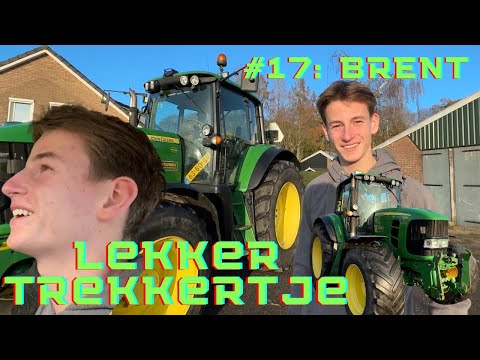 BRENT had eigenlijk LES maar RIJDT LIEVER op z'n JOHN DEERE #LEKKERTREKKERTJE