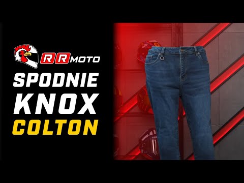 KNOX COLTON - jednowarstwowe jeansy motocyklowe z AA