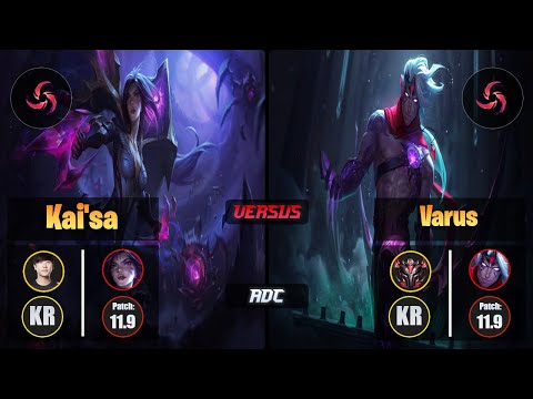 Ruler KAI'SA (ADC) [Hail of Blades] VS VARUS - Grandmaster KR Patch 11.9
