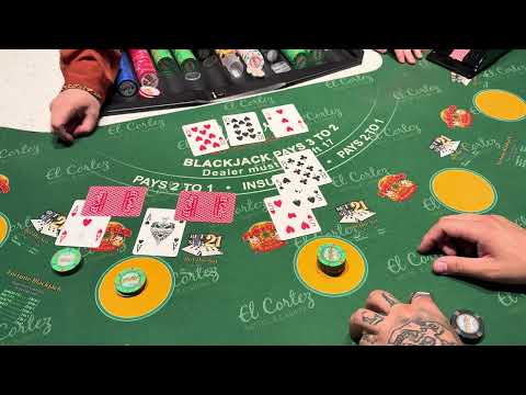 Derryl vs Bluff | $1000 Blackjack Session in Vegas