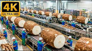 Inside the Factory: China's Giant Cassava Flour Process (Full Process)