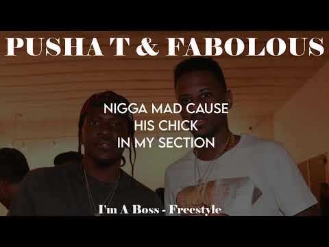Fabolous x Pusha T - I'm A Boss Freestyle (Lyrics Video)