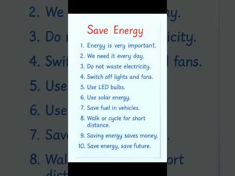 💡 Save Energy – 10 Lines Essay | Easy English for Students