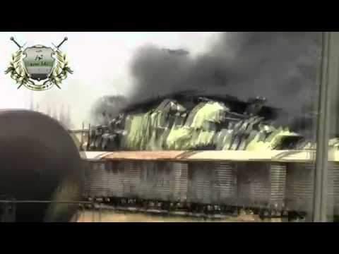 إسقاط طائرة من قبل كتيبة ثوار بابا عمرو في حي المحطة في مدينة حمص