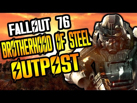 FALLOUT 76 BETA GAMEPLAY XBOX ONE - BROTHERHOOD OF STEEL OUTPOST!