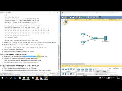 [CCNA S3] 9.1.2.5 Packet Tracer - Using a TFTP Server to Upgrade a Cisco IOS Image