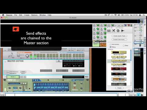 Reason 6 106: FX EQ Automation and Mixing - 2 Send Effects