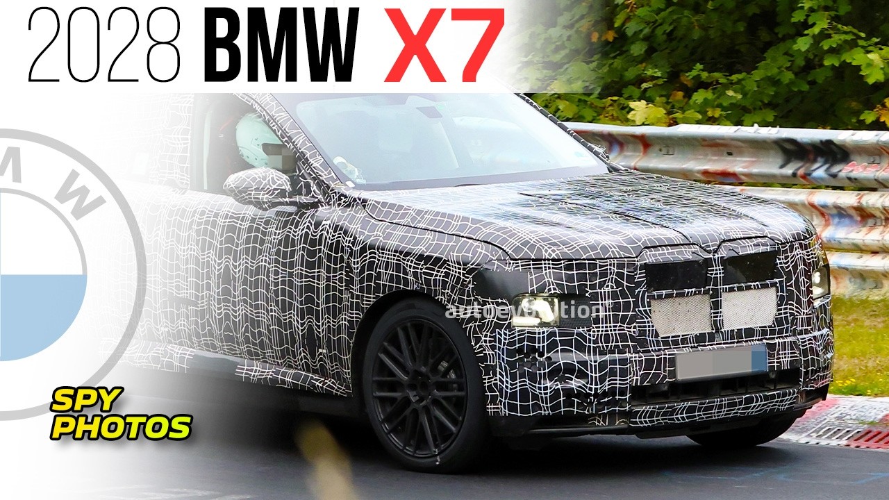 Spy photos: 2028 BMW X7 (looks like the V8 M60 version)