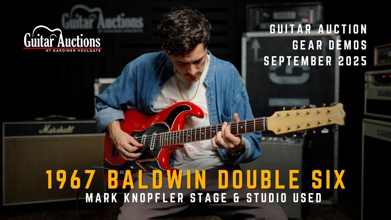 Mark Knopfler / Dire Straits stage & studio used 1967 Baldwin Double Six - Lot 508 - Auction Demo - YouTube