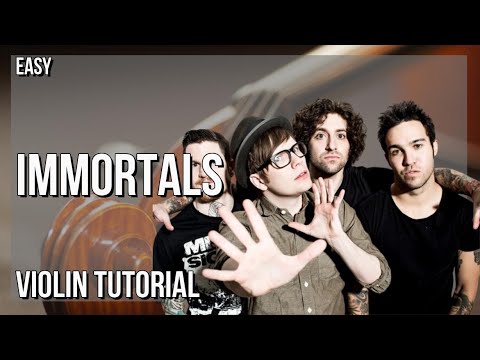 SUPER EASY: How to play Immortals  by Fall Out Boy on Violin (Tutorial)