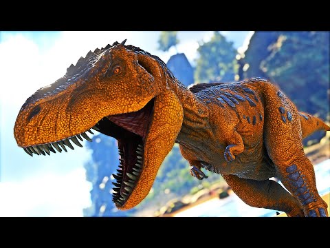 Baby Tyrannosaurus Hunting Dilophosaurus