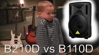 Video thumbnail for BEHRINGER EUROLIVE b110d vs b210d speaker review by JET studios - scott jaster