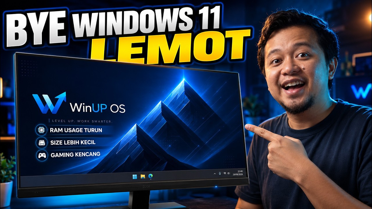 BYE BYE WINDOWS BERAT! Cara Ubah Windows Jadi RINGAN Dan KENCANG Pakai WinUP OS