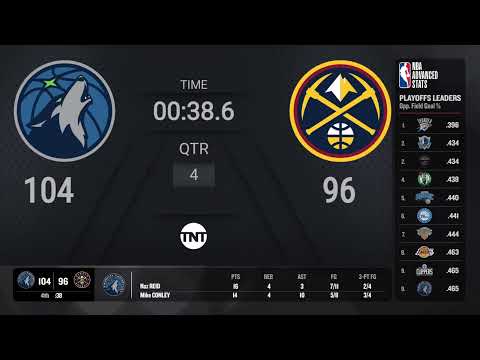 Timberwolves @ Nuggets Game 1 #NBAplayoffs presented by Google Pixel Live Scoreboard