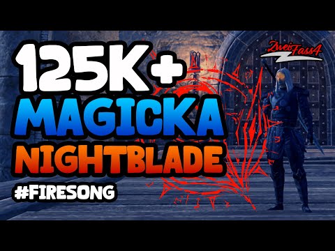 Magicka Nightblade | 125k+ DPS PvE Build | ESO - Firesong(Old)