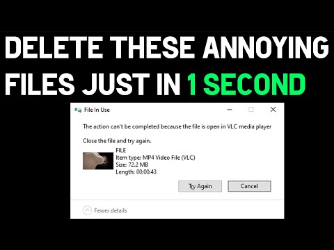 Force Delete Annoying Files Windows 10 - (Delete Files Seconds)