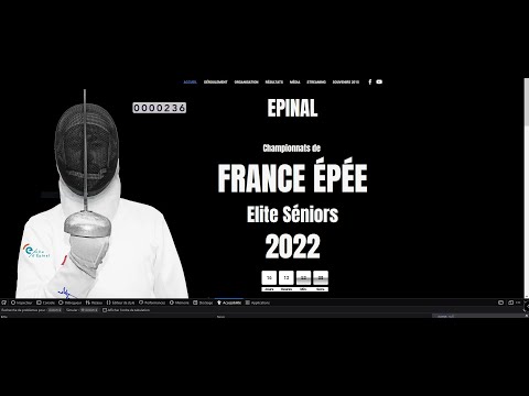 Championnat de France Epinal 2022 Finale épée dames