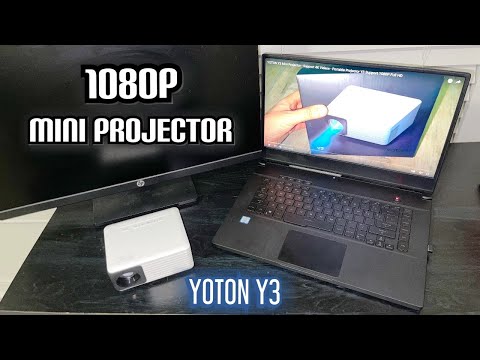 YOTON Y3 Mini Projector - Support 4K Videos -  Portable Projector Y3 Support 1080P Full HD