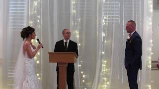 Stoughton Wedding - Bride Mary Ours singing &quot;Look At Me&quot; - Carrie Underwood