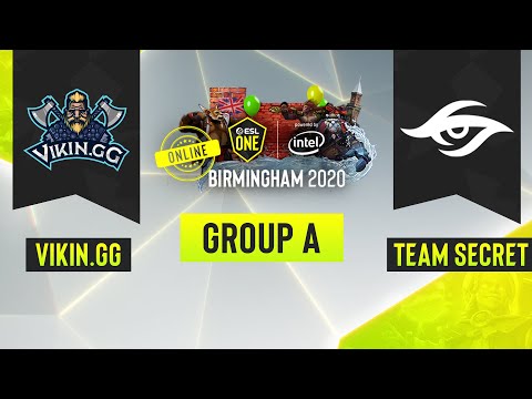 Dota2 - Team Secret vs. Vikin.gg - Game 2 - ESL One Birmingham 2020 - Group A - EU