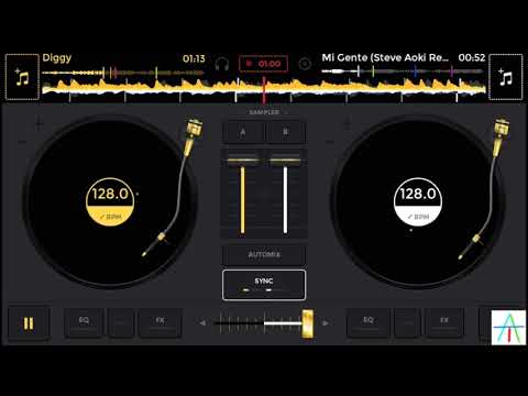 Boom diggy vs  mi gente mix using edjing (#tutorial)