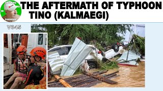 THE AFTERMATH OF TYPHOON TINO (KALMAEGI) - RETIRING IN PHILIPPINES