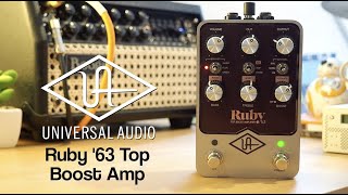 Video thumbnail for Universal Audio Ruby '63 Top Boost Amplifier | UAFX by Pedal of the Day