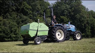 Hofman ARGA mini körbálázó és ULCA benzinmotoros bálacsomagoló