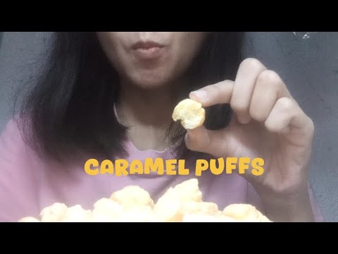 "CARAMEL PUFFS" EATING VIDEO-[KG FOOD SHOW]