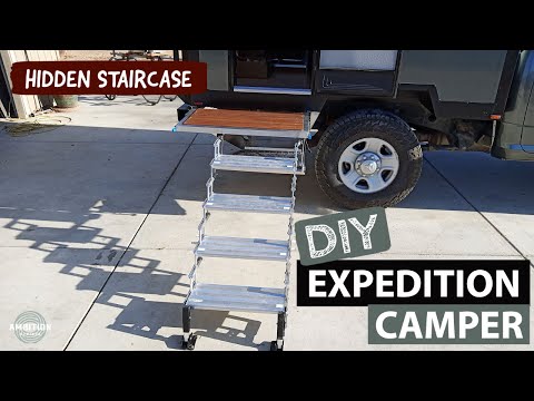 Making A Slide Out Deck and HIDDEN Staircase For Our RV