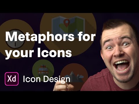 Researching different metaphors for icon design | Ep 6/30 [Icon Design in Adobe XD]