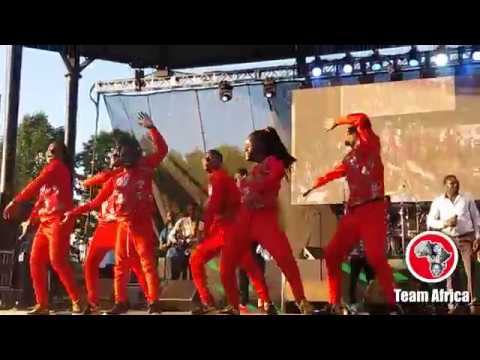 Eddy Kenzo and Triplets Ghetto Kids at Afrofest 2018