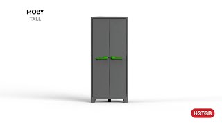 Aufbauanleitung Keter Moby Kunststoffschrank hoch