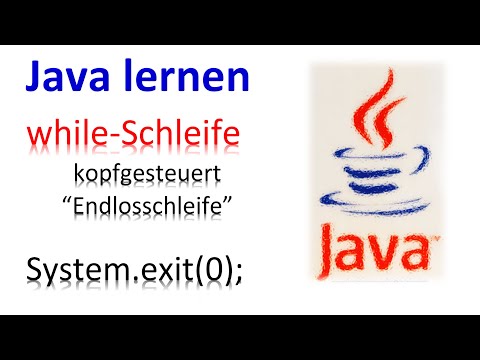 Java lernen [6]   --   while-Schleife --   / Endlosschleife für vollständigen Programmdurchlauf