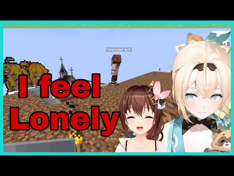 Hololive Cut - Tokino Sora Tell Kazama Iroha That She Feel Lonely Lately | Minecraft [Hololive/Eng Sub]