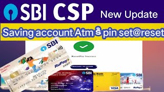 SBI Csp banking Saving account pin reset are live now in csp #sbi #viralvideo#sbicard