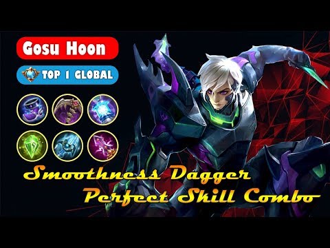 Smoothess Dagger !! Perfect Dagger Combo !! by Gosu Hoon top 1 global Gusion | Mobile legends