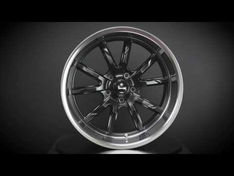 RIDLER WHEELS - STYLE 650 - MATTE BLACK W/ POLISHED LIP