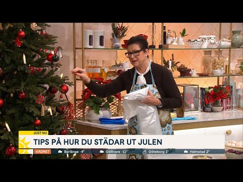 Tipset för att städa ut granen: ”Använd inte dammsugaren” - Nyhetsmorgon (TV4)
