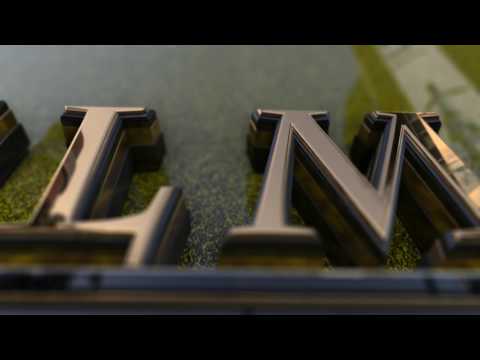 3D заставка с эффектом золота