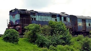 preview picture of video 'Hard chugging and honking GOC WDM-3A takes on Mangala Express towards Ratnagiri!'