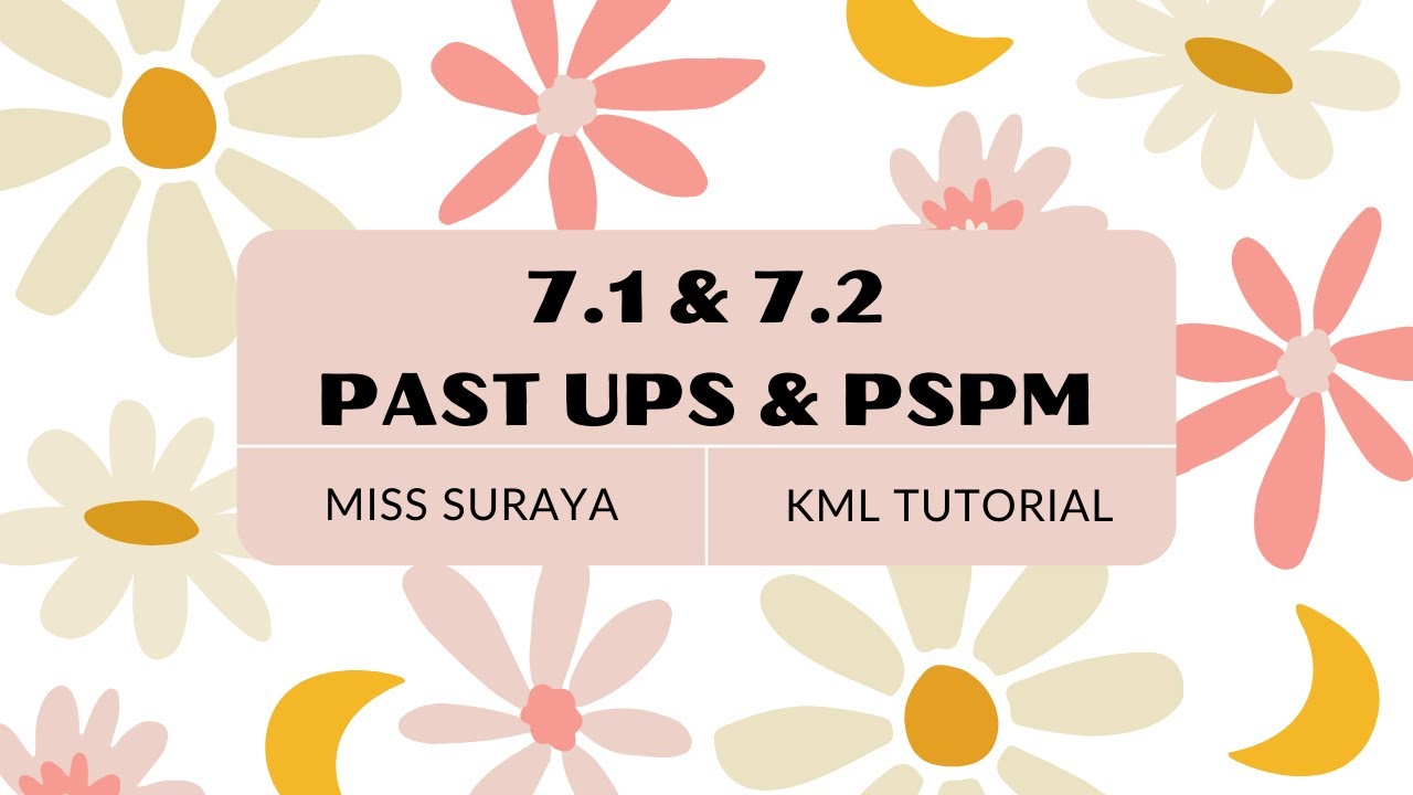 UPS & PSPM Past Year Papers Chapter 7 | 7.1 & 7.2