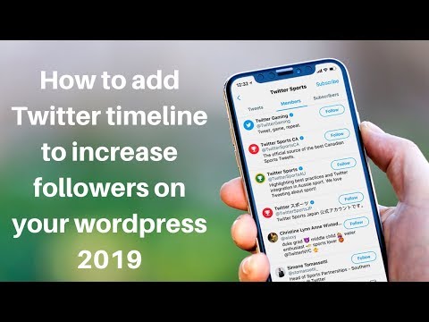 How to add Twitter timeline to increase followers on your wordpress 2019