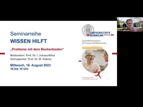 Seminarreihe Wissen hilft - „Probleme mit dem Beckenboden“