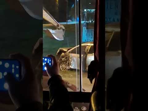 Auto de diputado nacional choco un camión por Ruta 11(remolcado): Colonia Benitez, Chaco, Argentina.