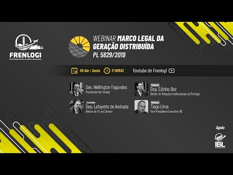 Webinar: Marco da Geração Distribuída – PL 5829/2019