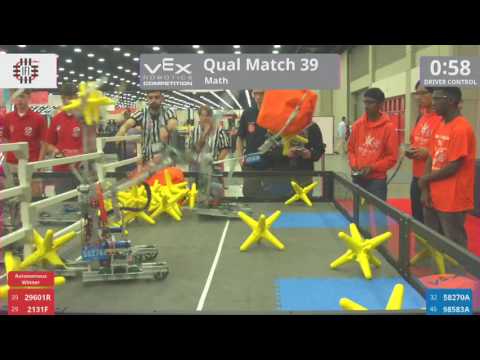 2017 VRC Math Q39 - 29601R 2131F vs 58270A 98583A - 38 to 11