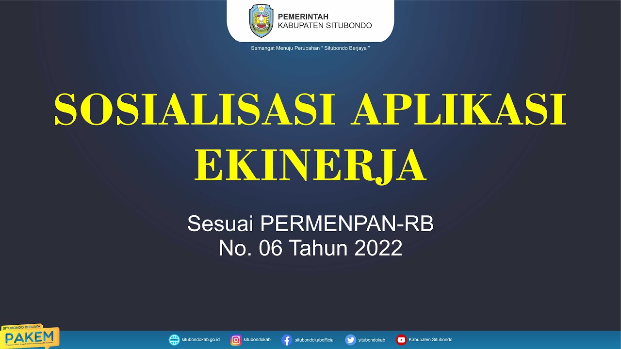 SOSIALISASI SKP MELALUI APLIKASI (eKinerja.bkn.go.id)