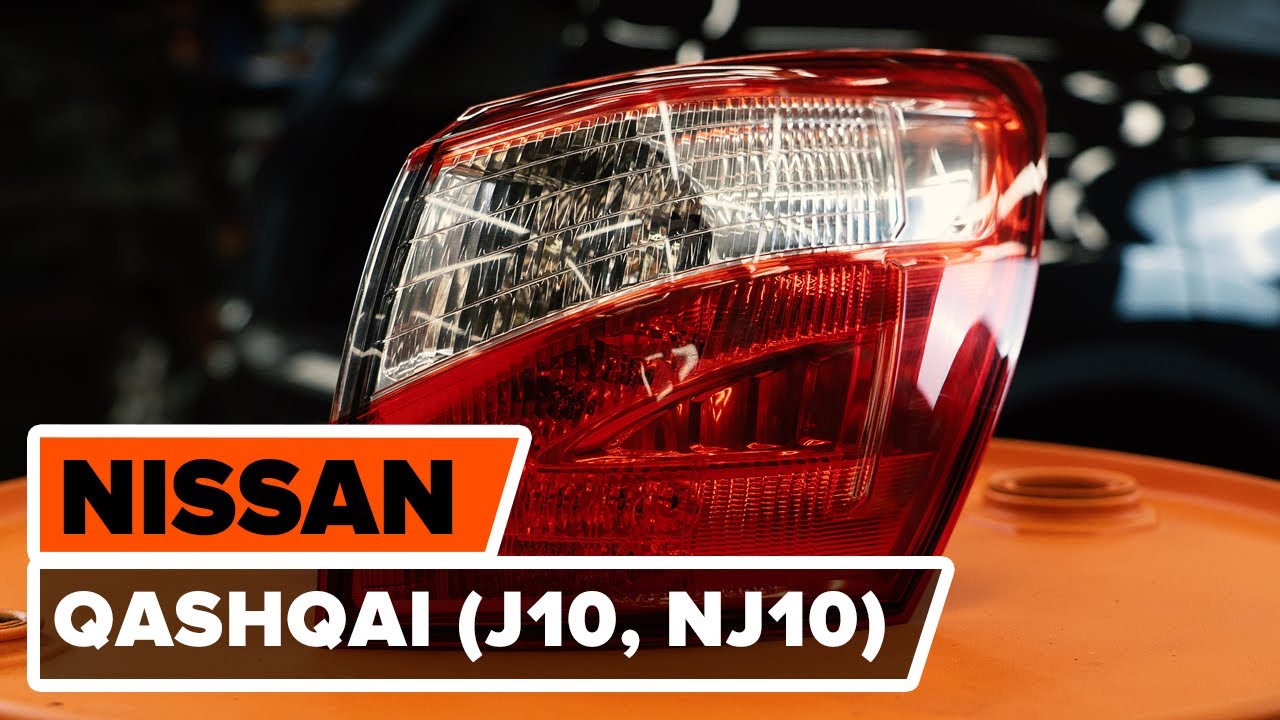 Como mudar farol traseiro em Nissan Qashqai J10 - guia de substituição