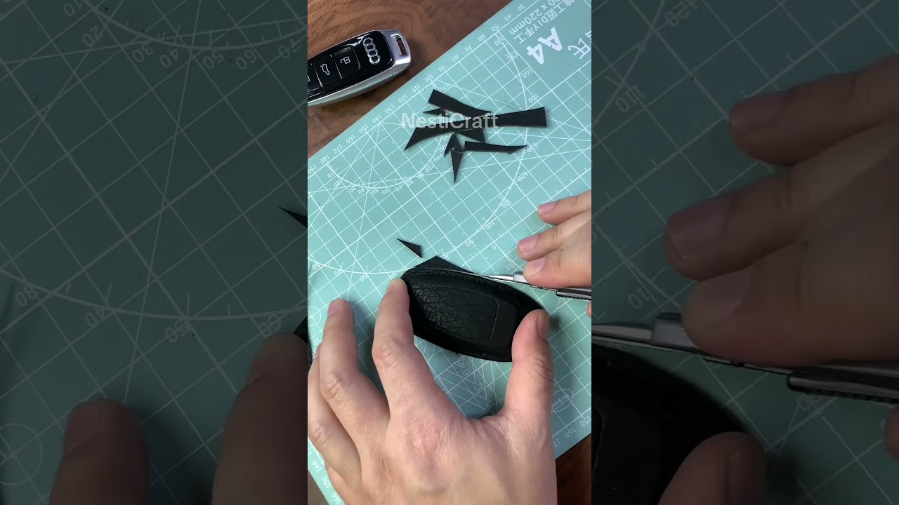 Handmade Leather Audi Car Key Case